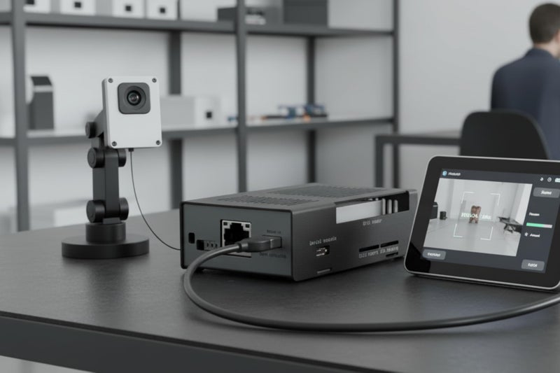 KKSB Cases KKSB Coral Dev Board Case | Black and Grey Aluminum Enclosure with Space for Coral Dev Heatsink Fan - Image 2